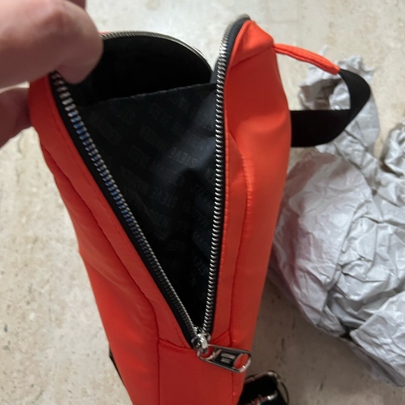 Steve Madden Orange Bida Sling Crossbody Mini Backpack - Picture 8 of 8